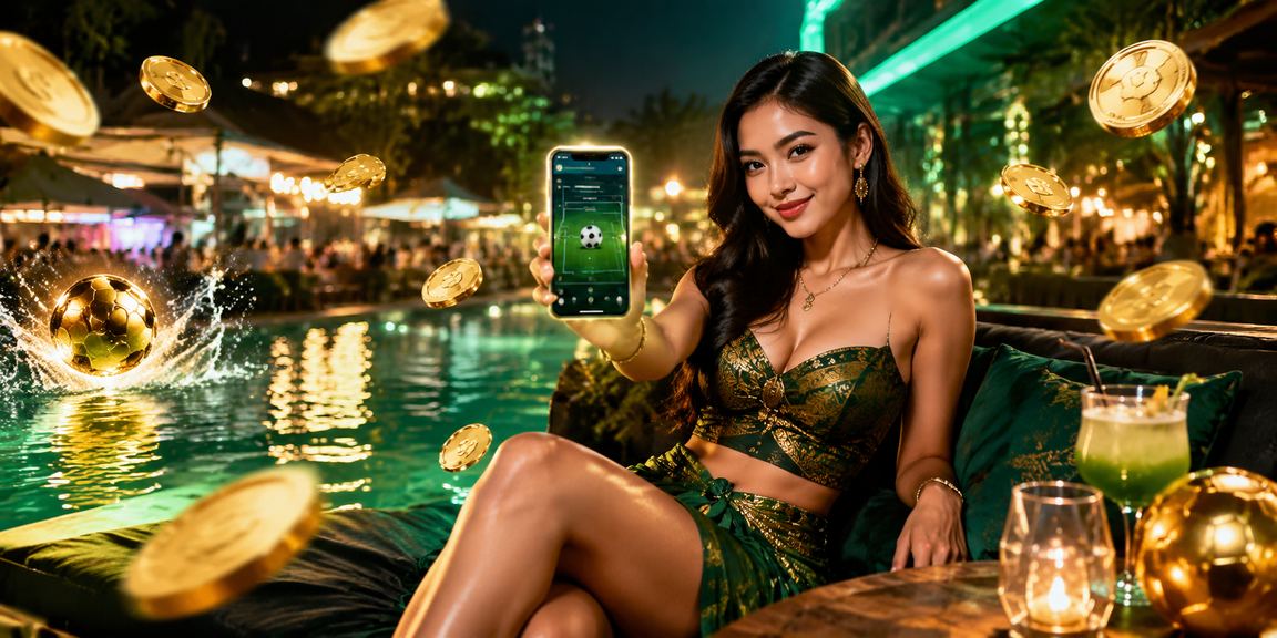 Pemandangan pengguna rejekiapk yang aktif di pasar malam dengan taruhan mobile